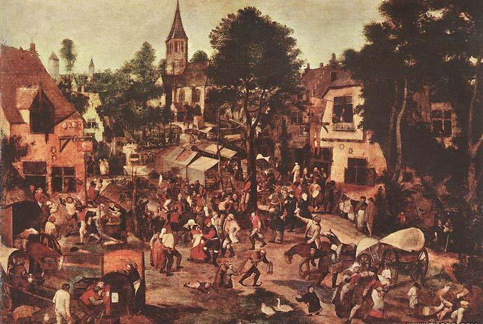 BRUEGHEL, Pieter the Younger Village Feast China oil painting art